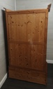 double solid pine  wardrobe with drawer