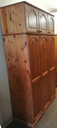 solid pine topbox triple wardrobe