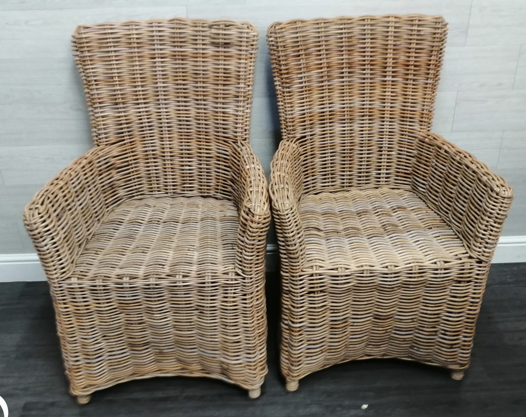 stunning set of two Barker and Stonehouse carver dining chairs