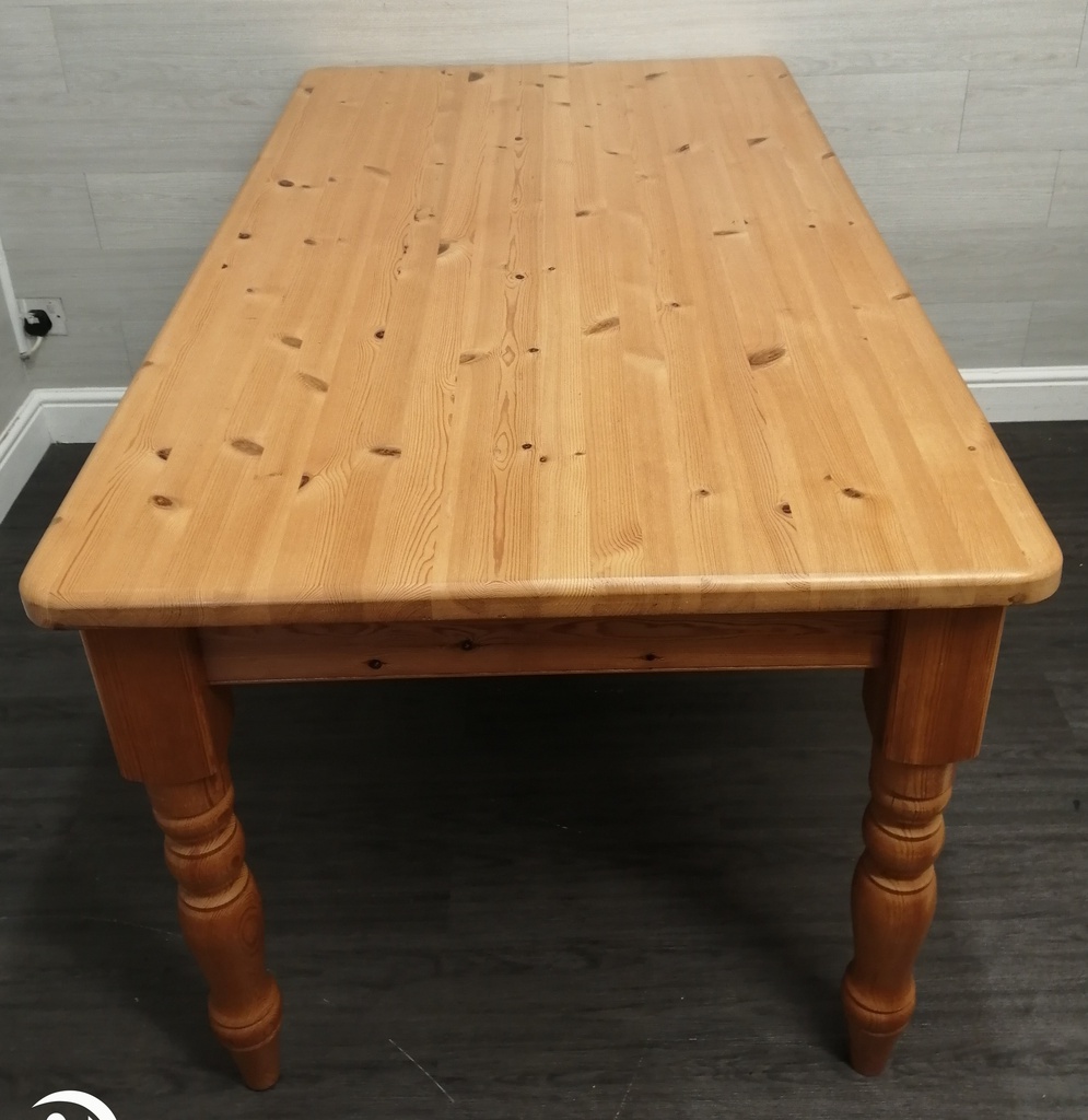 lovely solid pine table with drawer