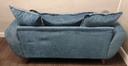 DFS teal blue  Two Seater Sofa