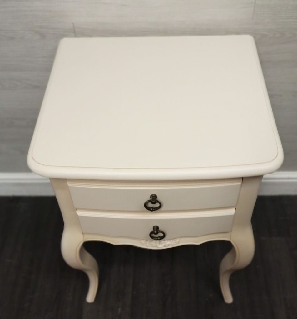 lovely  john lewis cream bedside single drawer bedside table