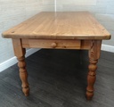 SOLID PINE DINING TABLE WITH DRAWER