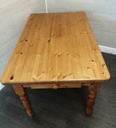 SOLID PINE DINING TABLE WITH DRAWER