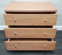 modern three drawer chest