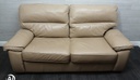 Quality  beige leather  sofa