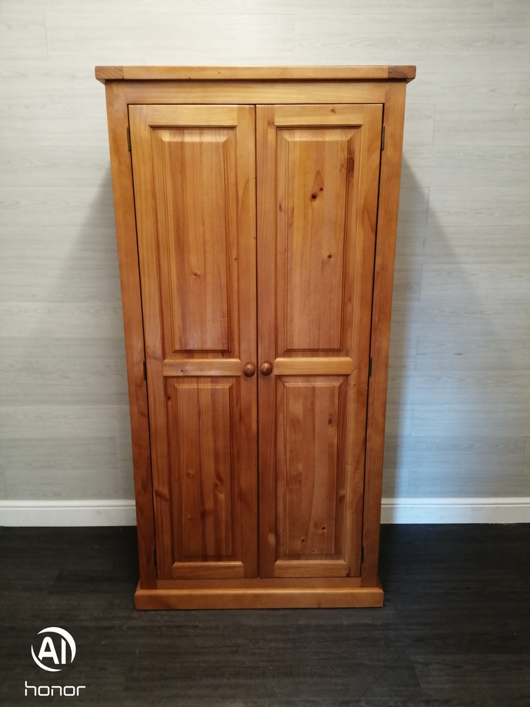 QUALITY SOLID PINE DOUBLE WARDROBE