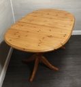 Oval Pine Extending Dining Table