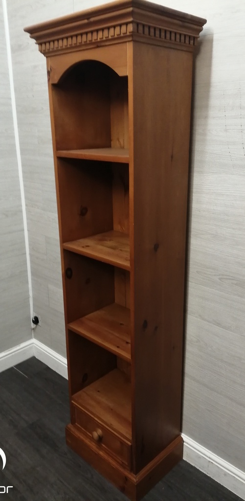 SLIM LINE NARROW PINE BOOKCASe