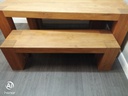 Quality Oak  Dining Table  &amp; Bench Set