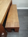 Quality Oak  Dining Table  &amp; Bench Set