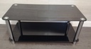 Black Glass coffee table TV Stand