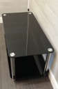 Black Glass coffee table TV Stand