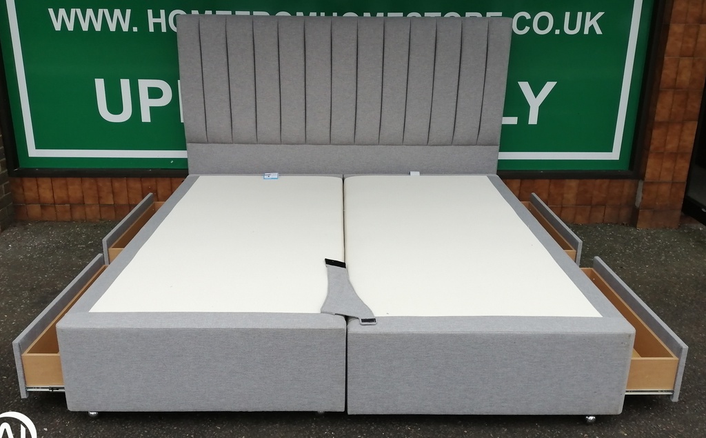 Stunning manor rose large supking mattress divan &amp; headboard set