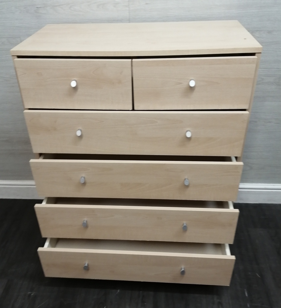 chest of six drawers