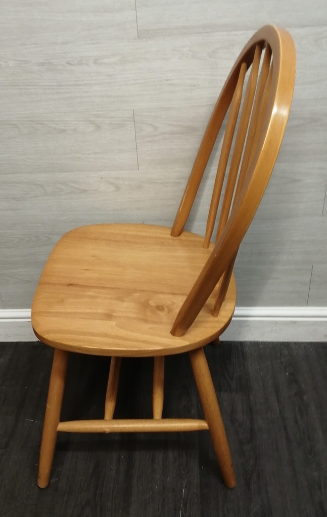 SET OF four hoop BACK DINING CHAIRS