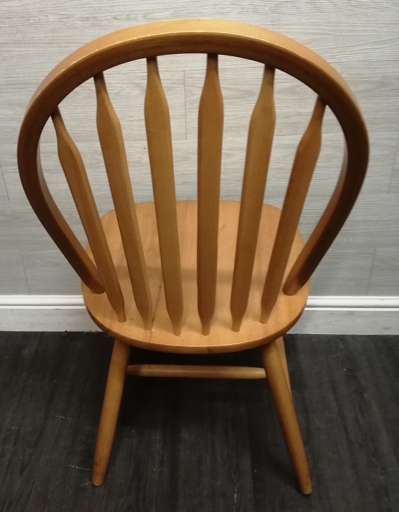 SET OF four hoop BACK DINING CHAIRS