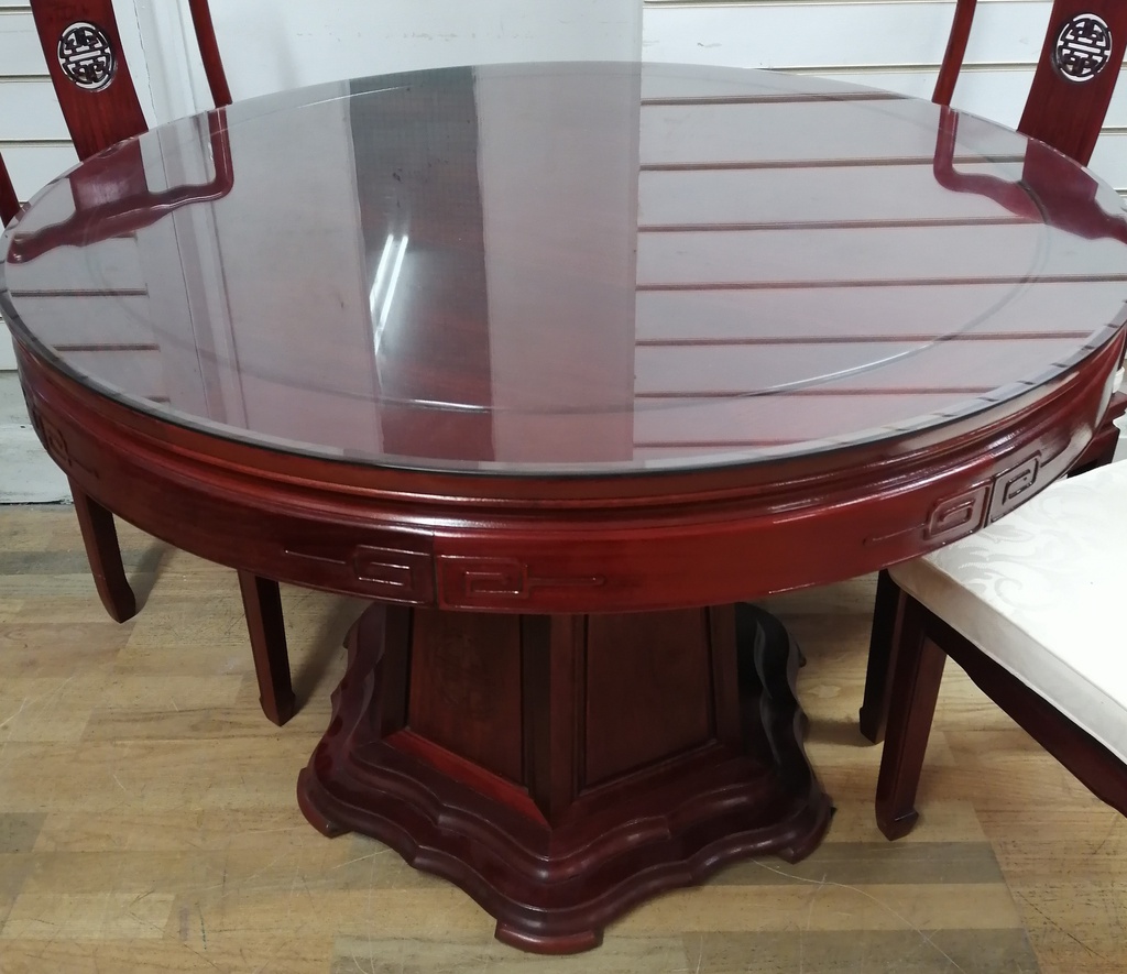 LOVELY oriental style  TABLE &amp; four CHAIRS