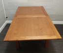 FLIP OVER OAK EXTENDING DINING TABLE