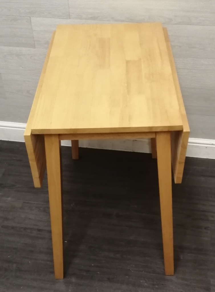 very neat small drop leaf dining table