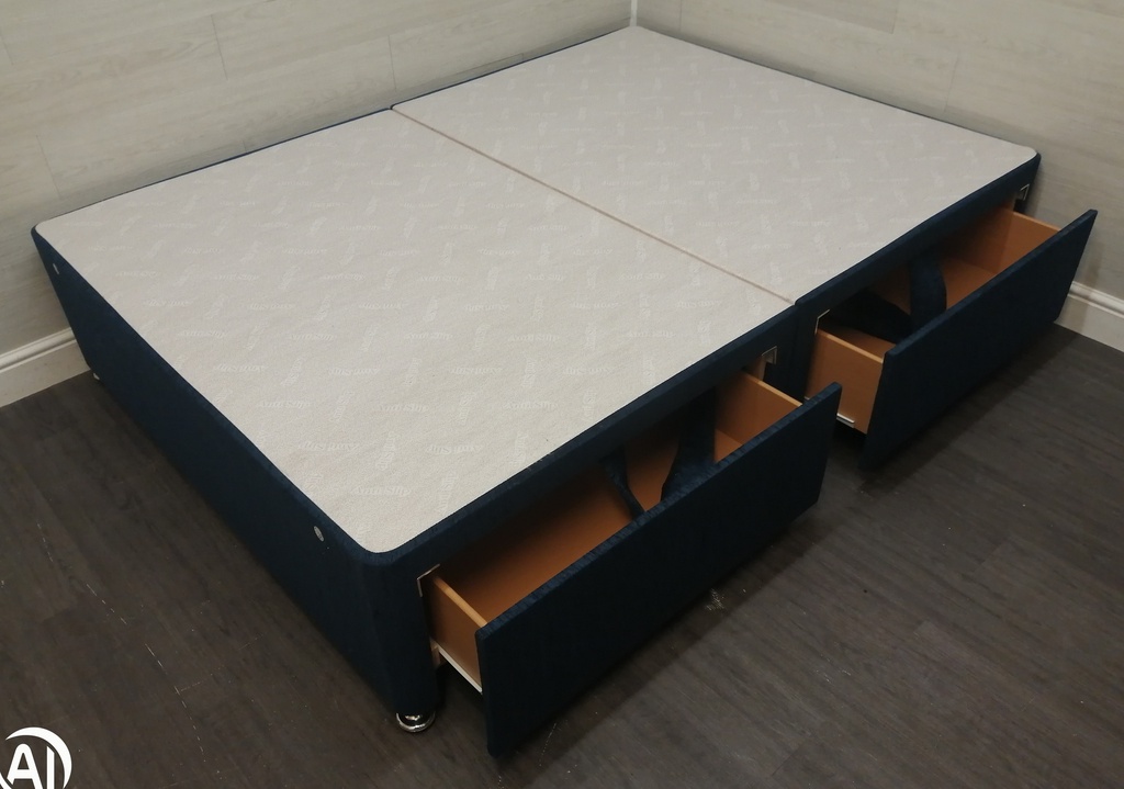 4FT6&quot; two DRAWER DIVAN BASE with headboard