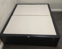 black faux leather 5FT 4 DRAWERS DIVAN BASE