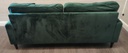 stunning emerald green velvet style sofa