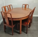 LOVELY oriental style EXTENDING TABLE &amp; SIX CHAIRS