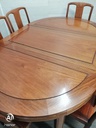 LOVELY oriental style EXTENDING TABLE &amp; SIX CHAIRS