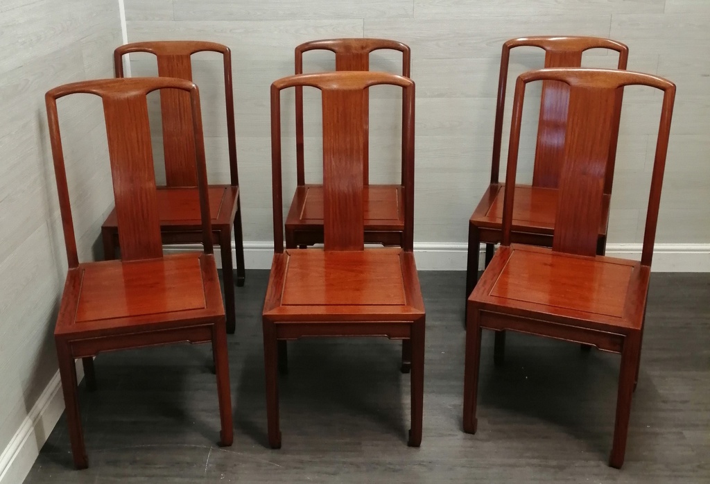 LOVELY oriental style EXTENDING TABLE &amp; SIX CHAIRS