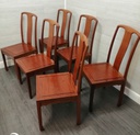 LOVELY oriental style EXTENDING TABLE &amp; SIX CHAIRS