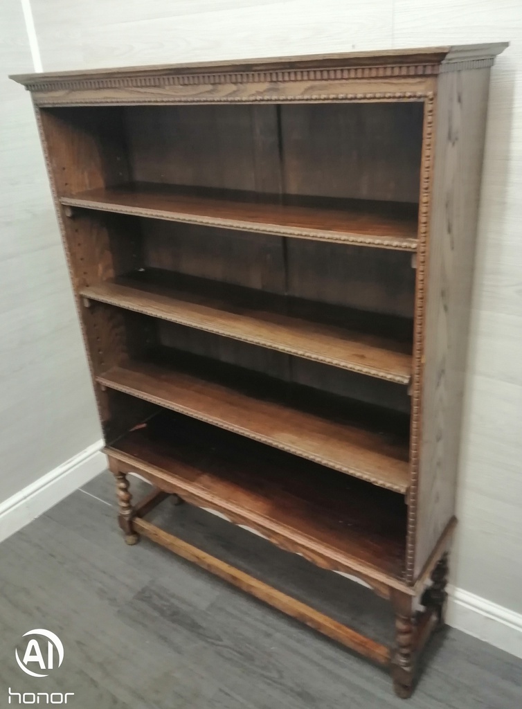 lovely old dark oak bookcase