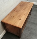 Lovely large rustic PINE STORAGE / BLANKET BOX