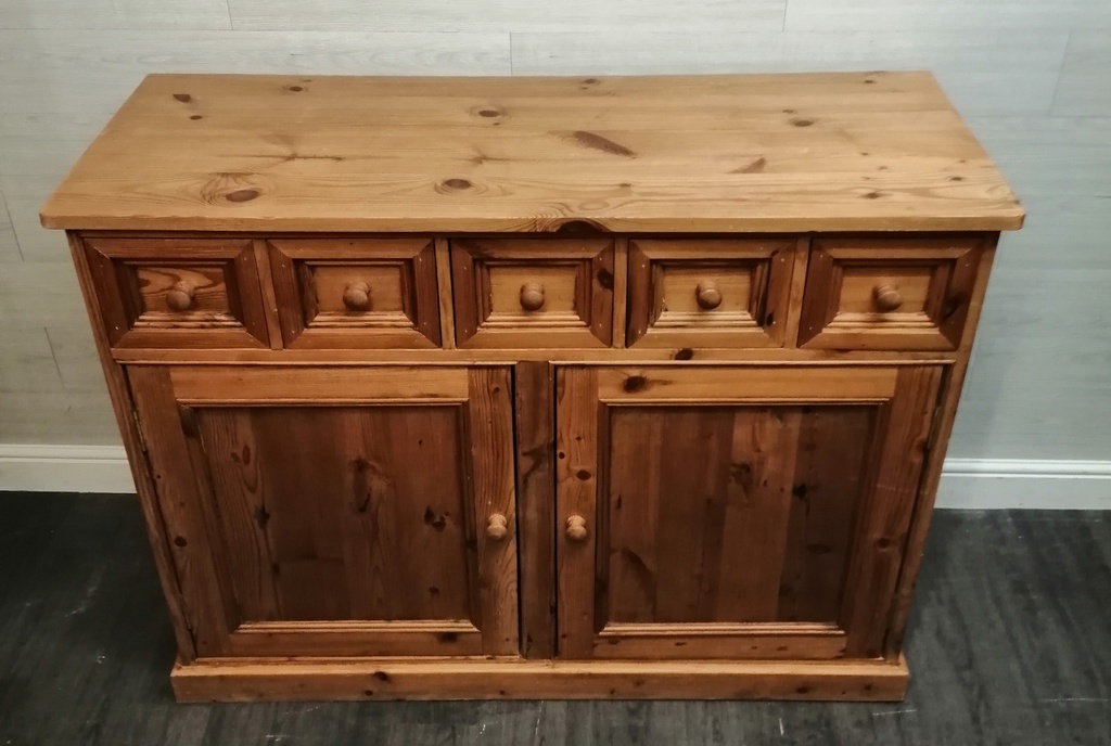 quality solid rustic pine sideboard