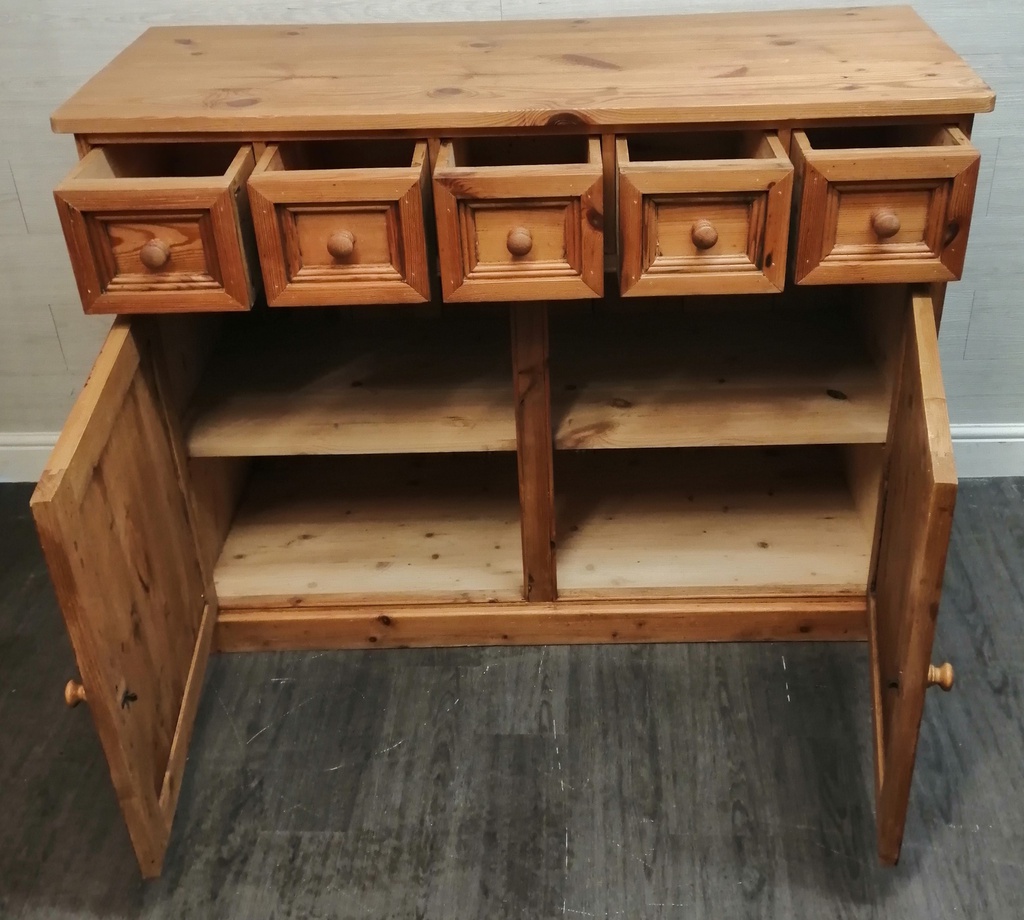 quality solid rustic pine sideboard