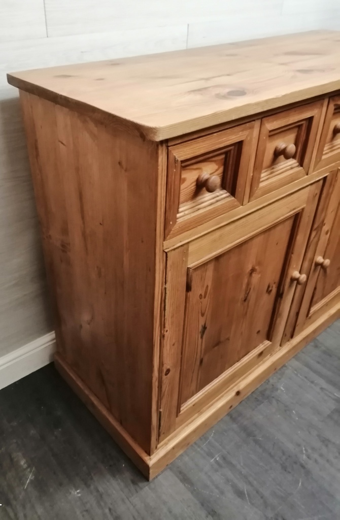 quality solid rustic pine sideboard