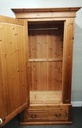 solid pine single door  wardrobe