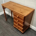 solid PINE FOUR DRAWER DESK / DRESSING TABLE