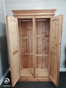 Quality solid pine double wardrobe