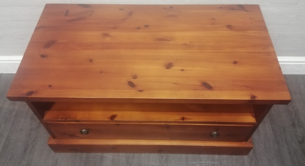 dark pine tv stand