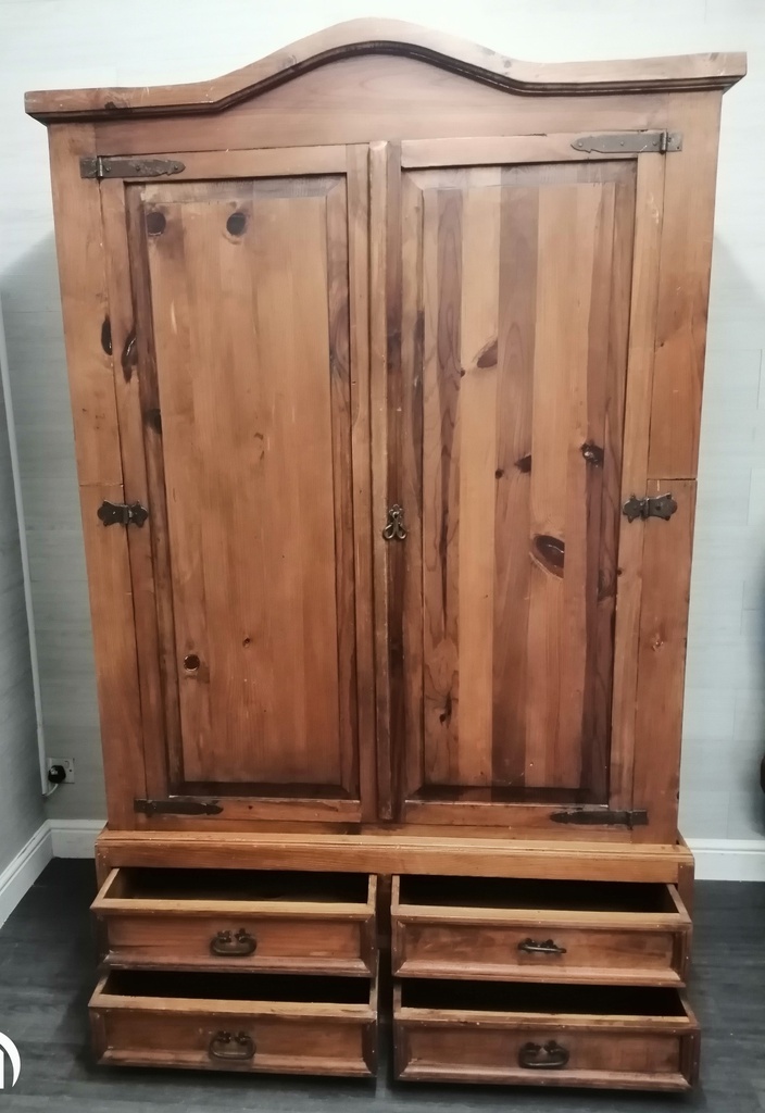 large mexican pine rustic wardrobe