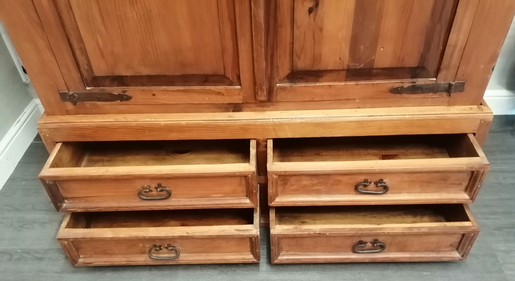 large mexican pine rustic wardrobe