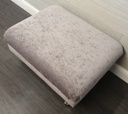 lovely crush velvet grey coffee table footstool