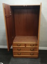 teak g plan double wardobe with drawers