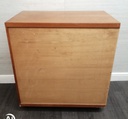 oak style cupboard unit on wheels