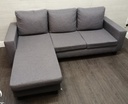 neat grey  l shape sofa