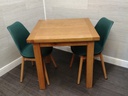 NEAT SQUARE OAK DINING TABLE