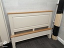 4ft6&quot;  shaker style cream bedframe