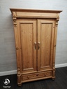 lovely antique old pine wardrobe