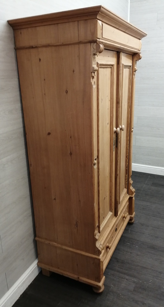 lovely antique old pine wardrobe